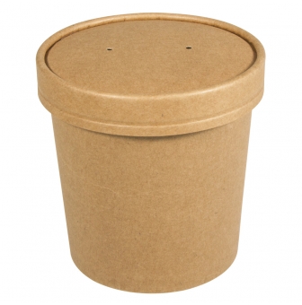 gobelet carton bio avec couvercle 300ml 4 pieces