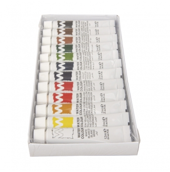 kit d artiste peintures aquarelles 12x12 ml