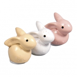 lapins en polyresine