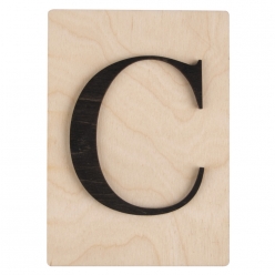 lettre en bois c fsc mixed credit