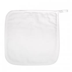 manique de cuisine carre 19x19 cm blanc