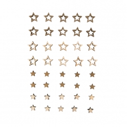 miniatures en bois etoiles fsc mix cred
