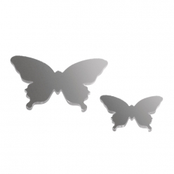 miniatures miroir plastique papillon