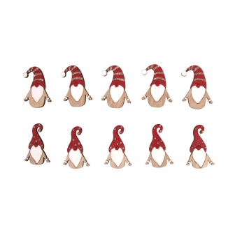 miniaures en bois lutin de noel