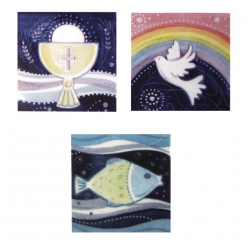 motif de cire themes chretiens 4 cm