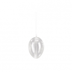 oeuf en plastique 2 parties 10 cm
