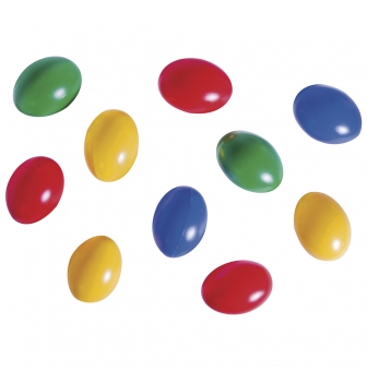 lot de 10 oeufs brillant plastique 6 cm multicolores