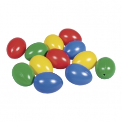 oeufs plastiques colores 45 cm lot de 12 pieces