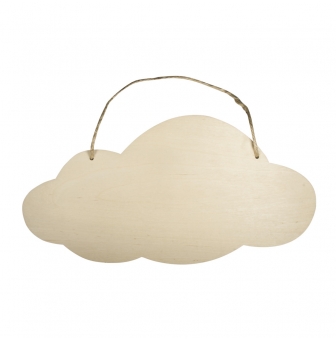panneau en bois nuage