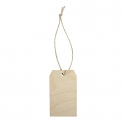 pendentif en bois tag