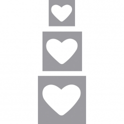 trio de perforatrices coeur 16 254 381 cm