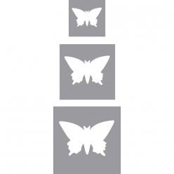 trio de perforatrices papillons 16 254 381 cm
