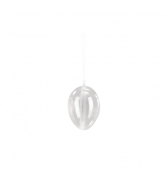 oeuf en plastique 2 parties 8 cm