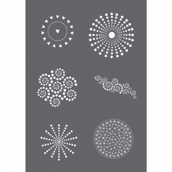 pochoir de serigraphie dots a5
