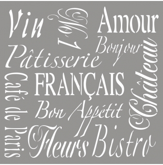 pochoir french living 305x305 cm 1 piece