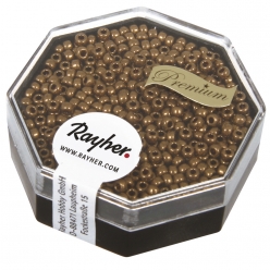 premium  rocailles miyuki 22 mm o metallic cuivre et anthracite