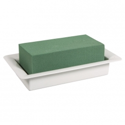 ravier de table avec mousse florale humide 18x10x57c