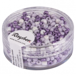 rocailles nacrees 26 mm o teintes lilas