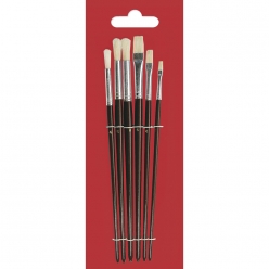 set de 6 brosses plates et rondes