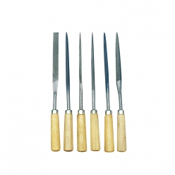 set de limes a manche en bois