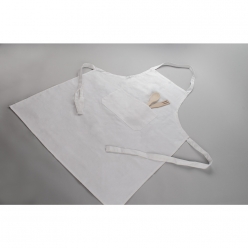 tablier en coton 70x95 cm blanc