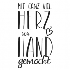 tampon herz und hand