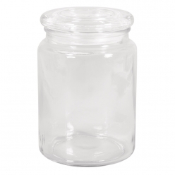 pot en verre et couvercle o10 cm h145 cm