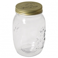 pot en verre avec couvercle 1000 ml 17 cm