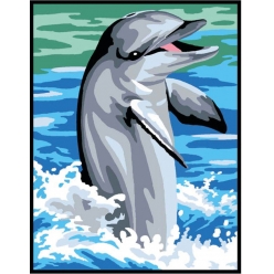 kit canevas dauphin 20x25cm