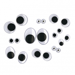 yeux mobiles assortis 100 pieces