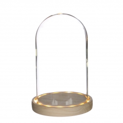 cloche lumineuse avec led diam 14 cm