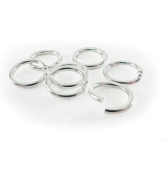 anneaux brises argente 7 mm 20 pieces