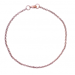 chaine bracelet cuivre petite maille 2  20 cm