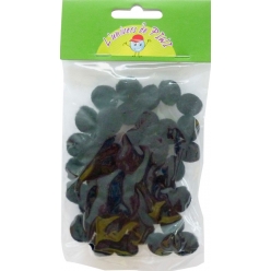 pompons noirs 15 cm 45 pieces