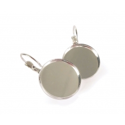 boucle d oreilles dormeuses 2 cm argente 1 paire
