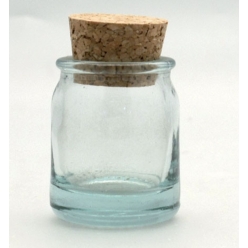 mini flacon rond en verre