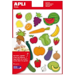 gommettes les fruits et legumes x 60