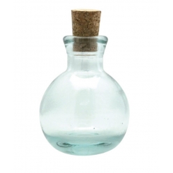 flacon boule en verre h 9 cm