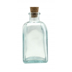 flacon rectangle en verre h 9 cm