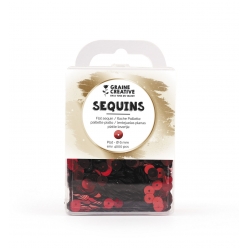 sequins plats rouge 6mm 4000 pieces