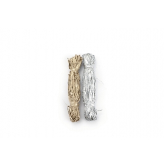 raphia dore et argente 15 g