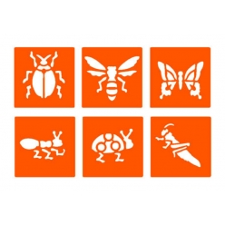pochoirs enfant les insectes 6 pieces