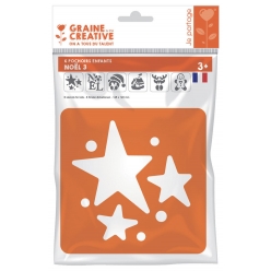 pochoirs pour enfant noel 6 pieces