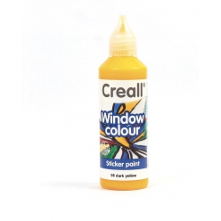 peinture repositionnable pour vitres creall glass jaune fonce