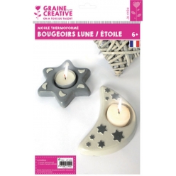 moule thermoforme bougeoirs lune etoile