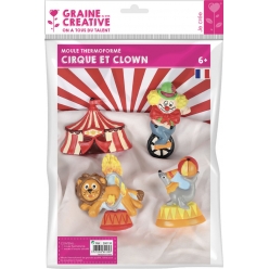 moule thermoforme cirque et clown
