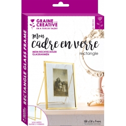 cadre en verre rectangle avec pied 13 x 18 cm