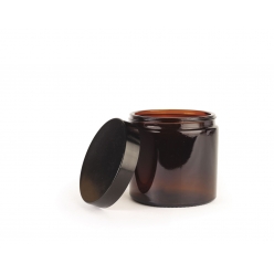 pommadier 500 ml verre ambre couvercle