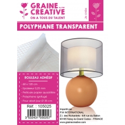 polyphane adhesif transparent rouleau de 60 x 120 cm
