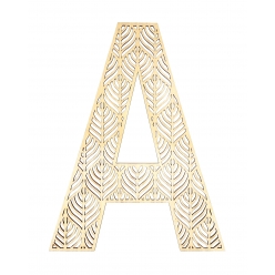 lettre a en bois alphabet geant ajoure 24 cm
